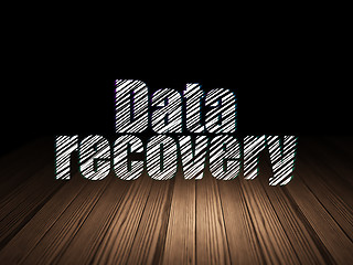 Image showing Information concept: Data Recovery in grunge dark room