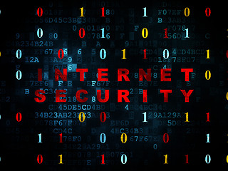 Image showing Safety concept: Internet Security on Digital background