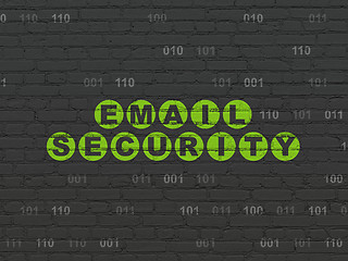 Image showing Protection concept: Email Security on wall background