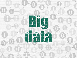 Image showing Information concept: Big Data on wall background