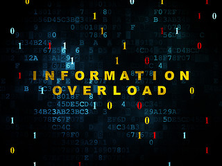 Image showing Data concept: Information Overload on Digital background