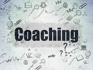 Image showing Education concept: Coaching on Digital Paper background