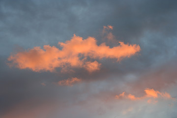 Image showing Evening clouds