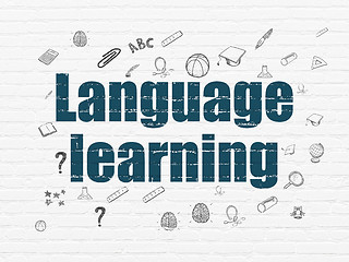 Image showing Education concept: Language Learning on wall background
