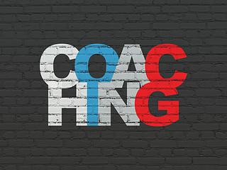 Image showing Education concept: Coaching on wall background