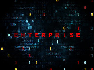 Image showing Finance concept: Enterprise on Digital background