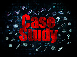 Image showing Education concept: Case Study on Digital background