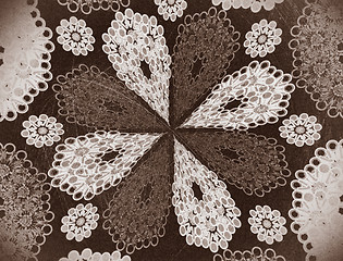 Image showing old floral grunge wallpaper background