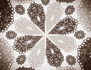 Image showing old floral grunge wallpaper background