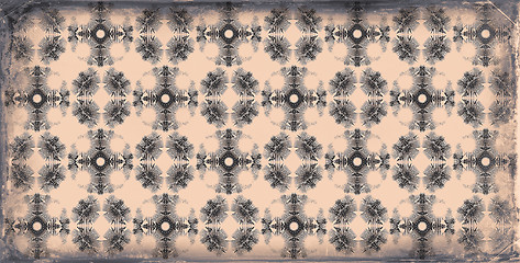 Image showing old floral grunge wallpaper background