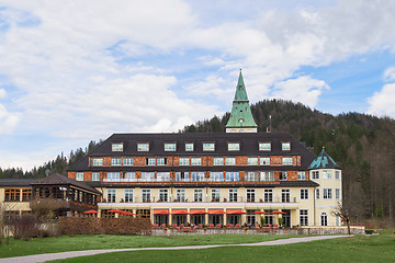 Image showing Backyard of hotel Elmau Schloss summit G8 2015