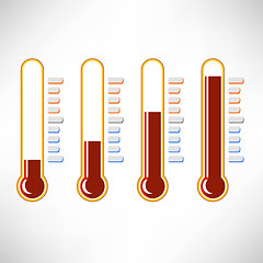 Image showing Thermometer Icons