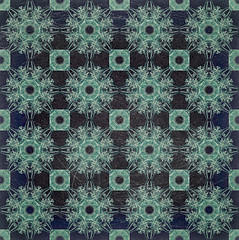 Image showing old floral grunge wallpaper background