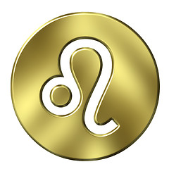 Image showing 3D Golden Leo