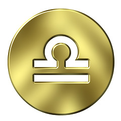 Image showing 3D Golden Libra