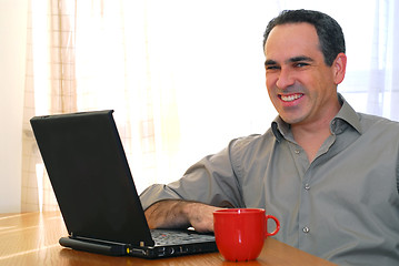 Image showing Man with laptop