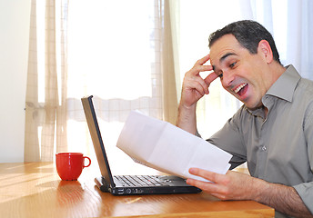 Image showing Man with laptop