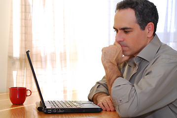 Image showing Man with laptop