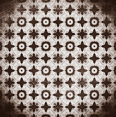 Image showing old floral grunge wallpaper background