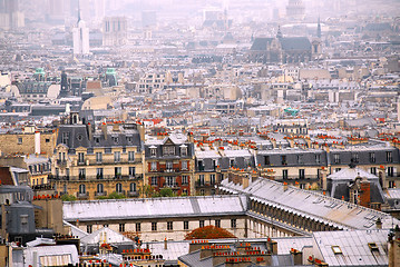 Image showing Paris rooftops