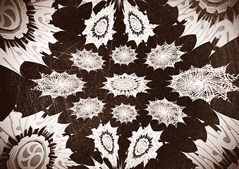 Image showing old floral grunge wallpaper background