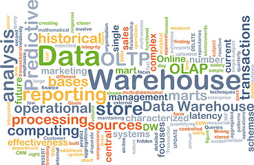 Image showing Data warehouse background concept