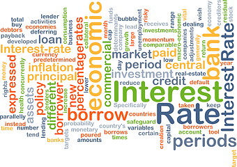 Image showing Interest rate background concept