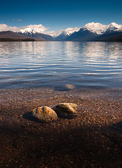 Image showing Clear Water Polished Rocks Lake McDonald Glacier National Park M