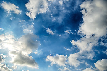 Image showing Blue sky with white cloud