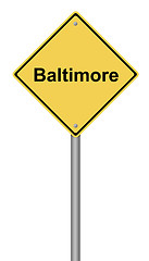 Image showing Baltimore Warning Sign