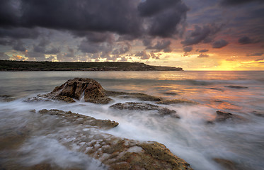 Image showing Long Bay Malabar sunrise