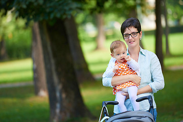 Image showing mom and baby in nature