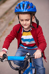 Image showing boy on the bicycle at Park