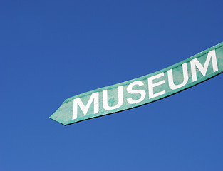 Image showing Museum sign