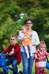 Image showing happy young family in park