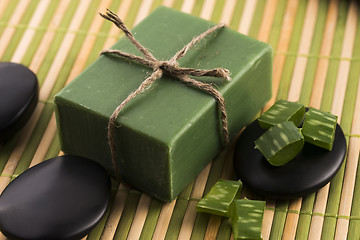 Image showing aloe vera soap