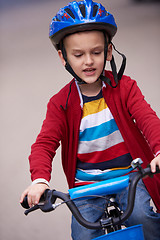 Image showing boy on the bicycle at Park