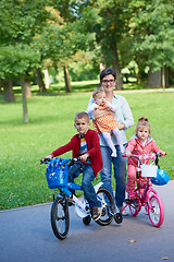 Image showing happy young family in park