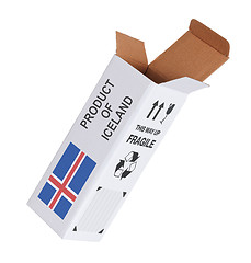 Image showing Concept of export - Product of Iceland