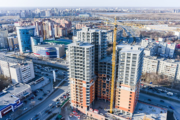 Image showing Construction of residential house in Tyumen