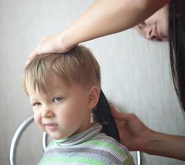 Image showing  haircutting