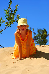 Image showing Girl dunes