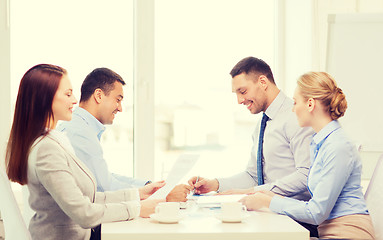 Image showing business team having meeting in office