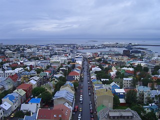 Image showing Reykjavík seen from the tower of Hallgrímskirkja