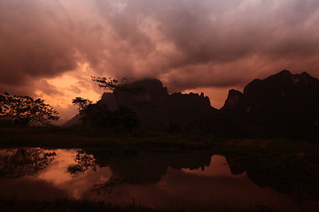 Image showing ASIA SOUTHEASTASIA LAOS VANG VIENG LUANG PRABANG