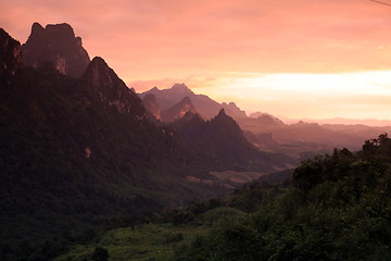 Image showing ASIA SOUTHEASTASIA LAOS VANG VIENG LUANG PRABANG