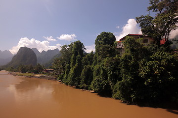 Image showing ASIA SOUTHEASTASIA LAOS VANG VIENG LUANG PRABANG