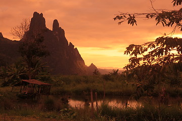 Image showing ASIA SOUTHEASTASIA LAOS VANG VIENG LUANG PRABANG