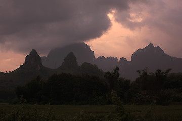 Image showing ASIA SOUTHEASTASIA LAOS VANG VIENG LUANG PRABANG