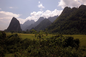 Image showing ASIA SOUTHEASTASIA LAOS VANG VIENG LUANG PRABANG